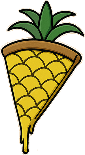 Logo pizza con Piña